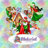 Christmas Couples Panel 3 Rainbow Flakes