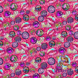 Glitter Barbie Coord Dark Pink