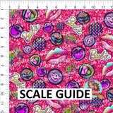 Glitter Barbie Coord Dark Pink