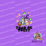 Bluey Trick or Treat Panel