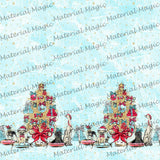 Christmas Dogs Single Border Panel