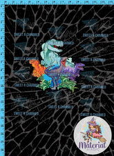 Dino Watercolour Panel