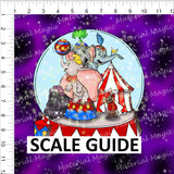 Diz Globe Dumbo Purple Panel