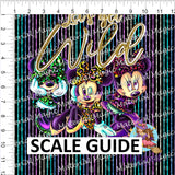 Glama Mouse Wild Rainbow Stripes Panel