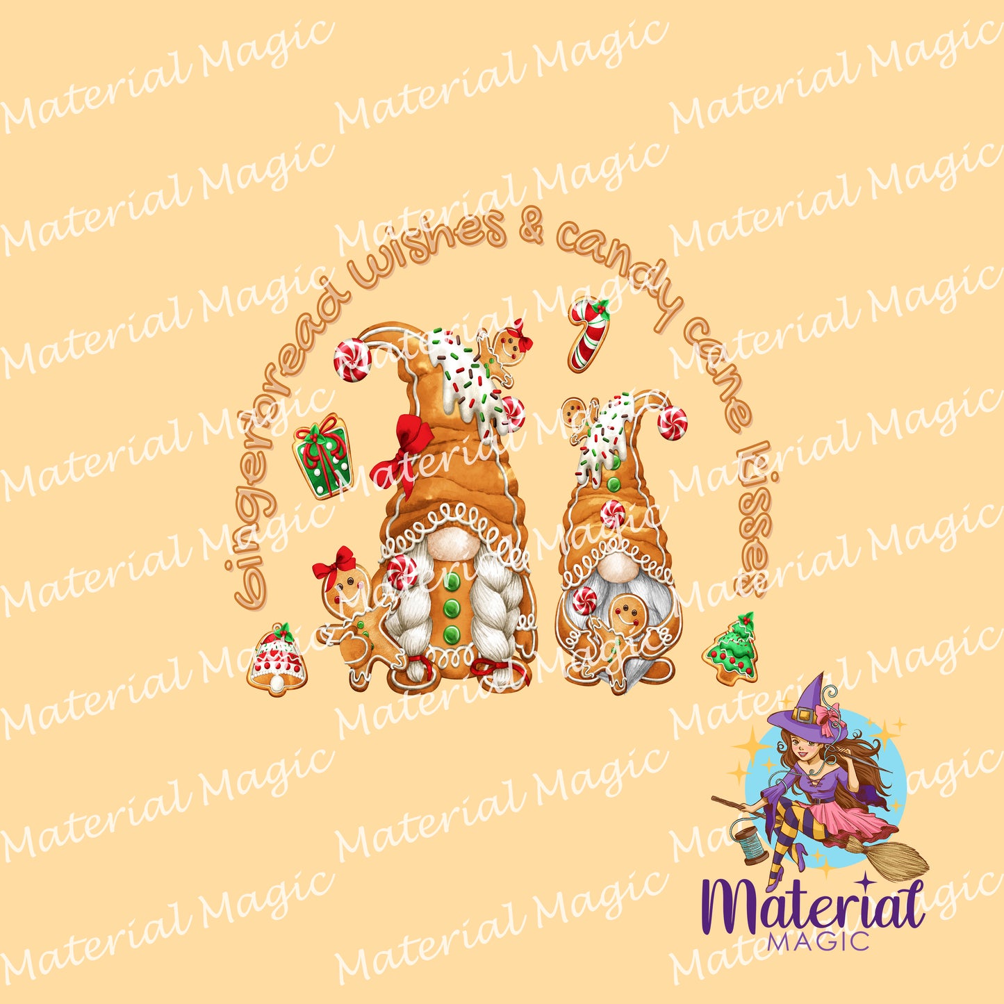 R82 Gingerbread Gnome Panel PREORDER