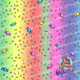 HK Bright Rainbow Ombre Candy Coord Design VINYL
