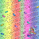 HK Bright Rainbow Ombre Candy Coord Design VINYL