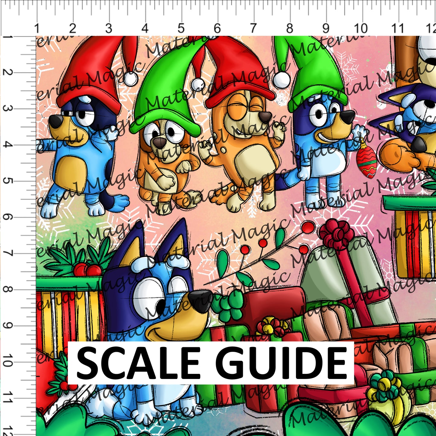 R82 Heeler Xmas Border Festive PREORDER