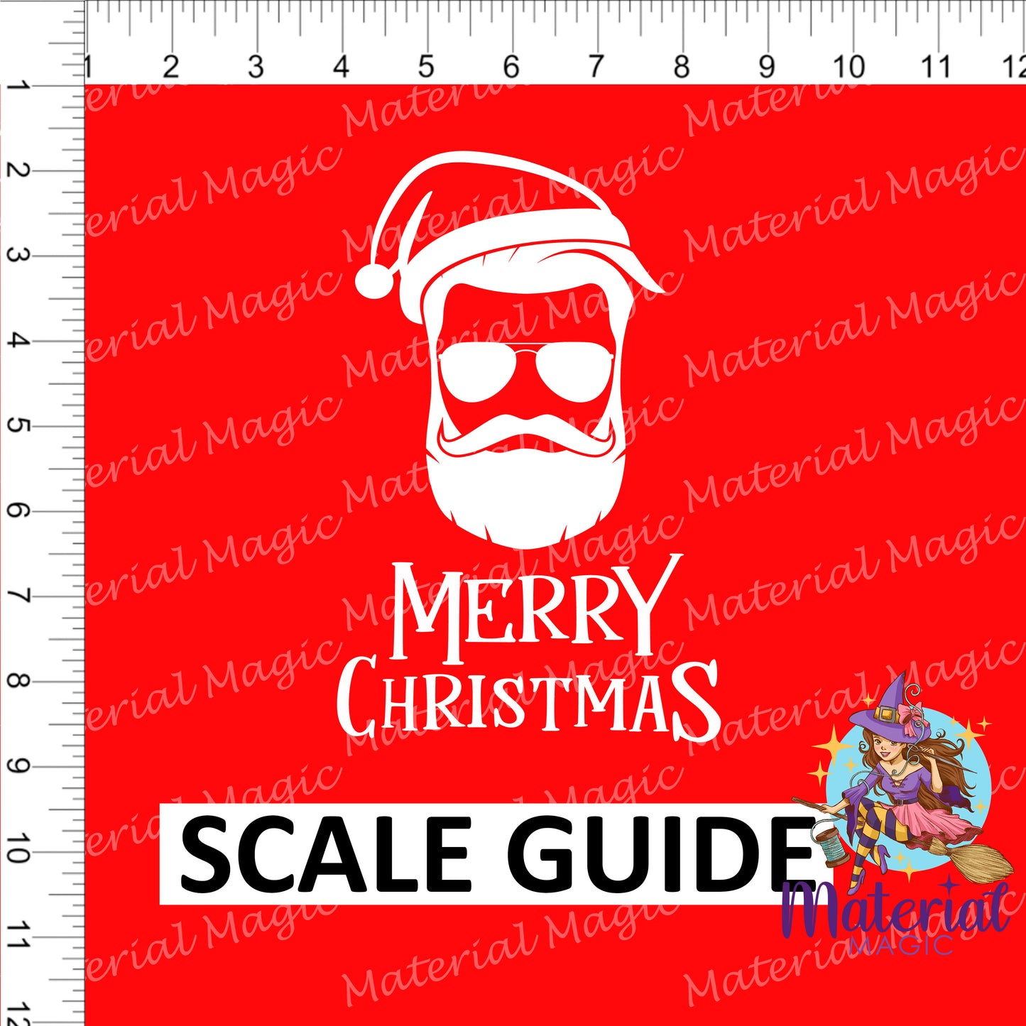 R82 Hipster Santa Merry Panel PREORDER