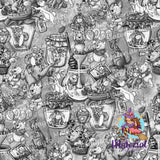 Honey Bear Greyscale Main (SMALL SCALE)