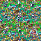 Little Deer Green Blue Design Vinyl