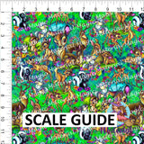 Little Deer Green Blue Design Vinyl