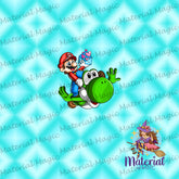 Mario Love Pale Blue Panel