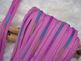 Purple - Rainbow Teeth Zipper Tape