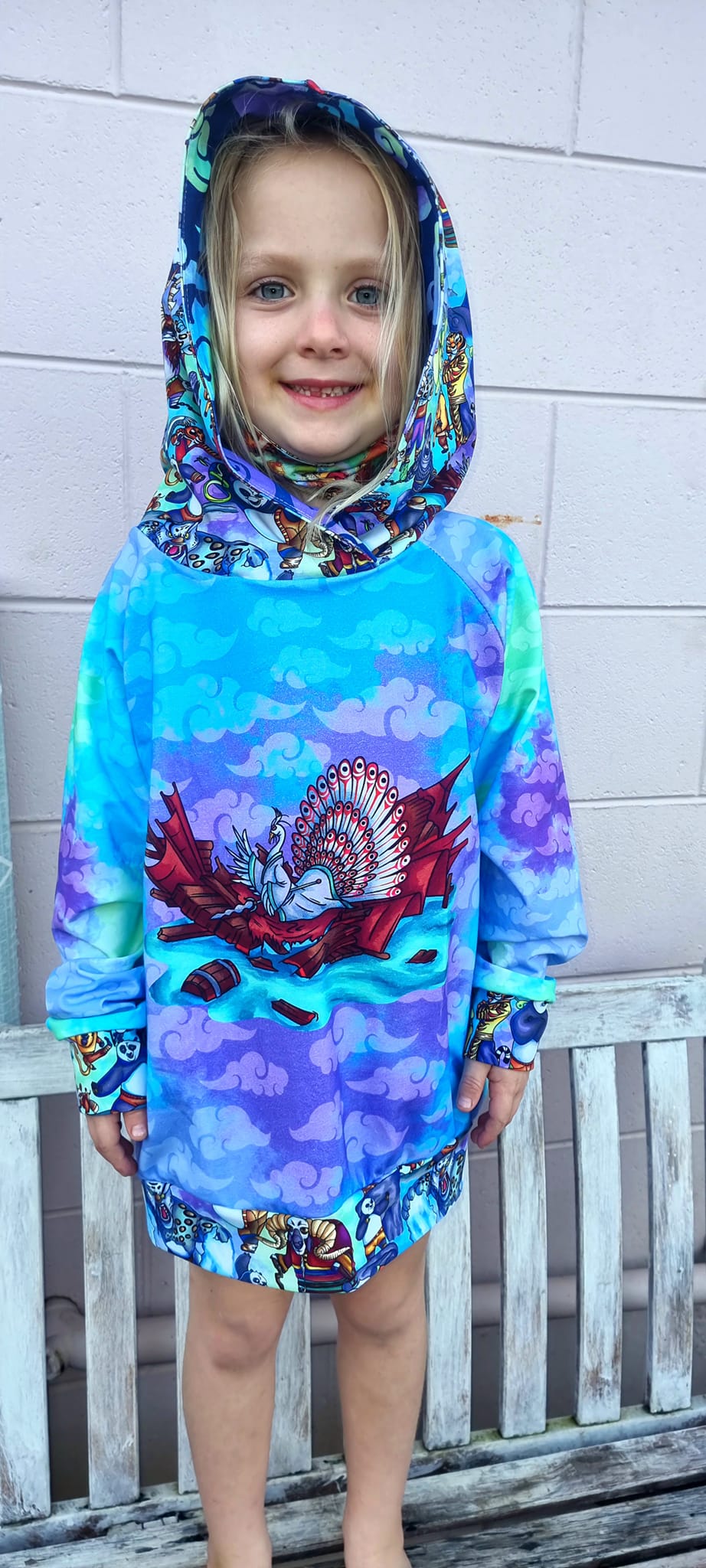 Peacock Clouds Panel