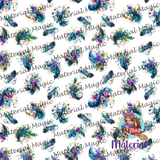 Peacock Feathers Clear TPU