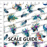 Peacock Feathers Clear TPU