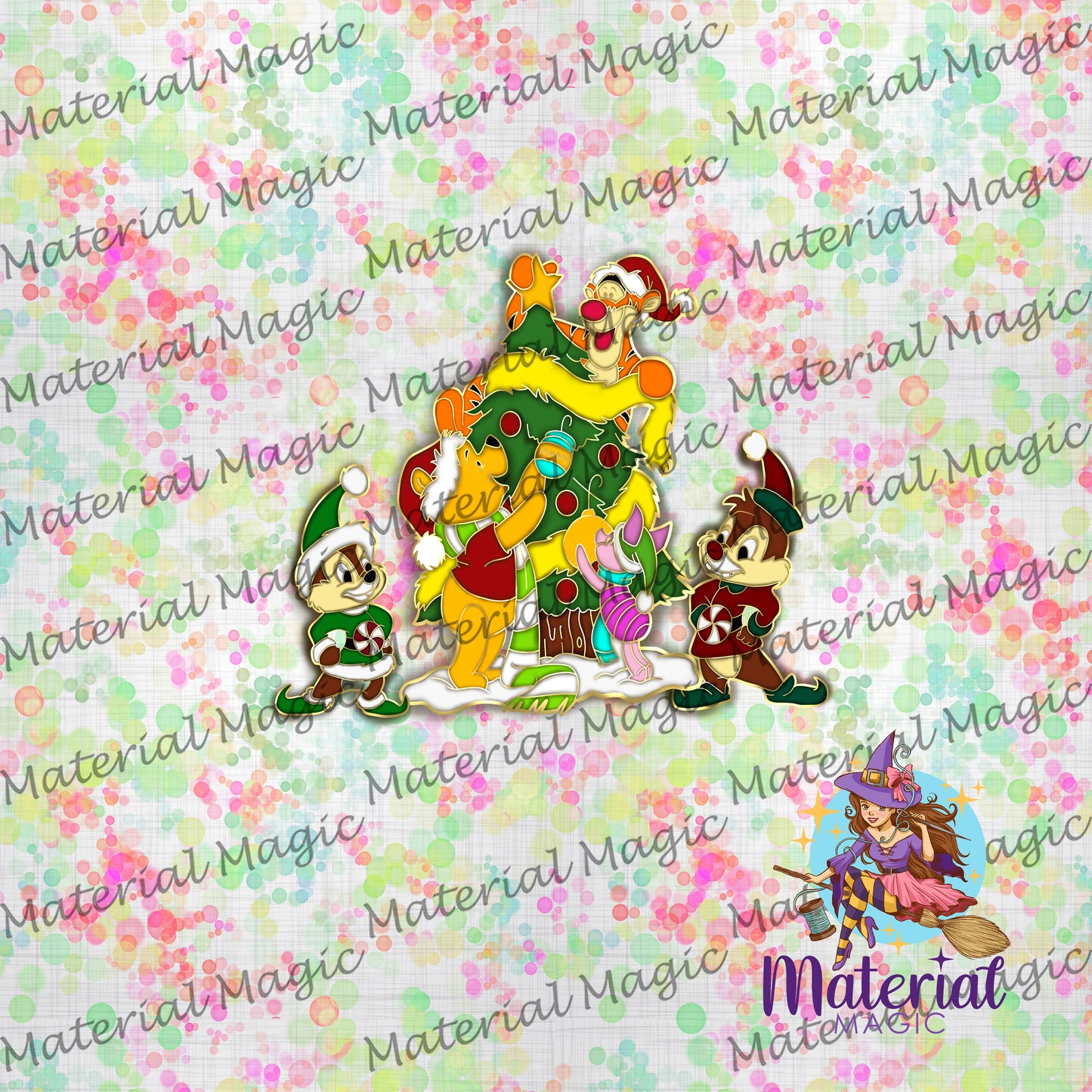 R82 Pins Pooh Light Rainbow Panel PREORDER
