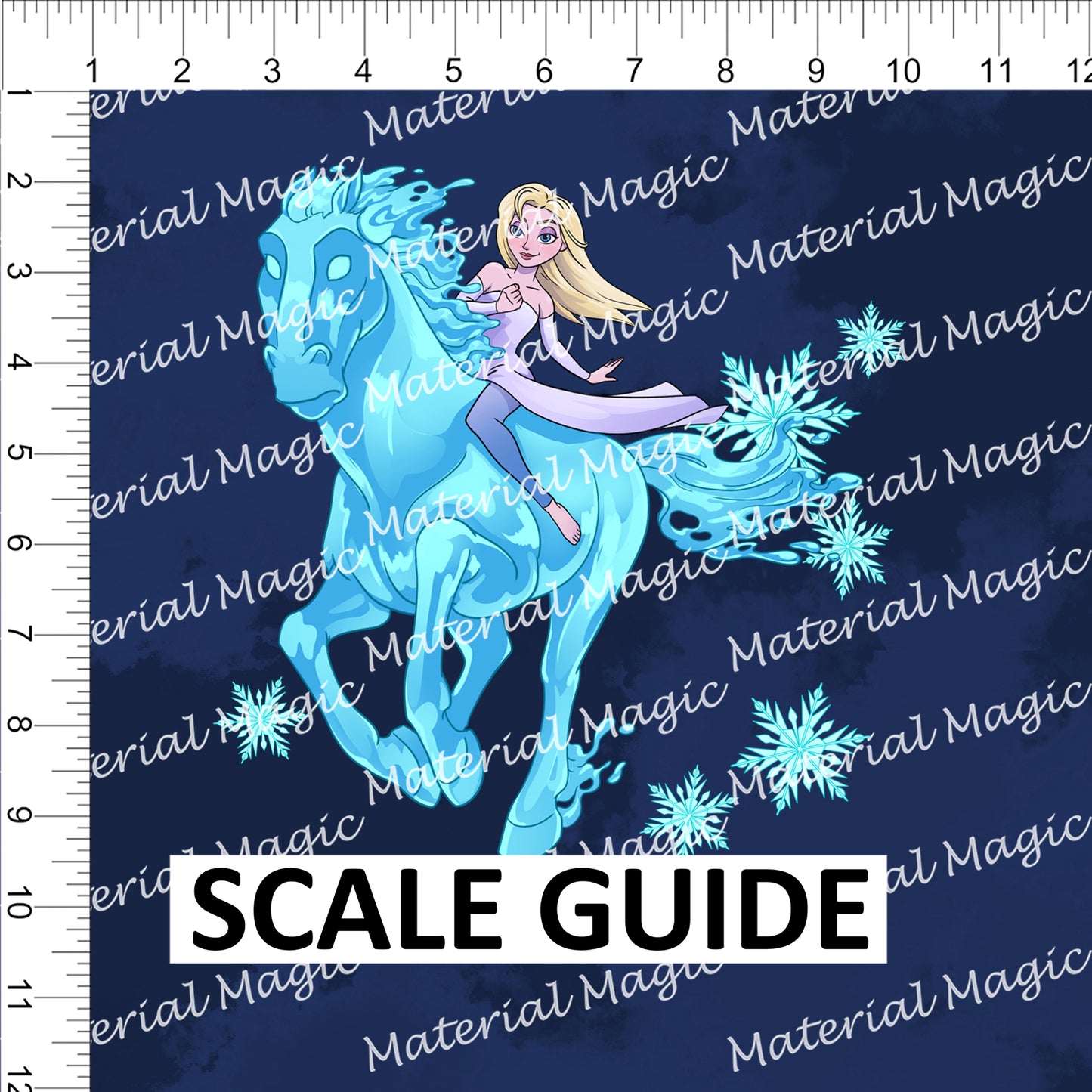 Pony Elsa Navy Panel