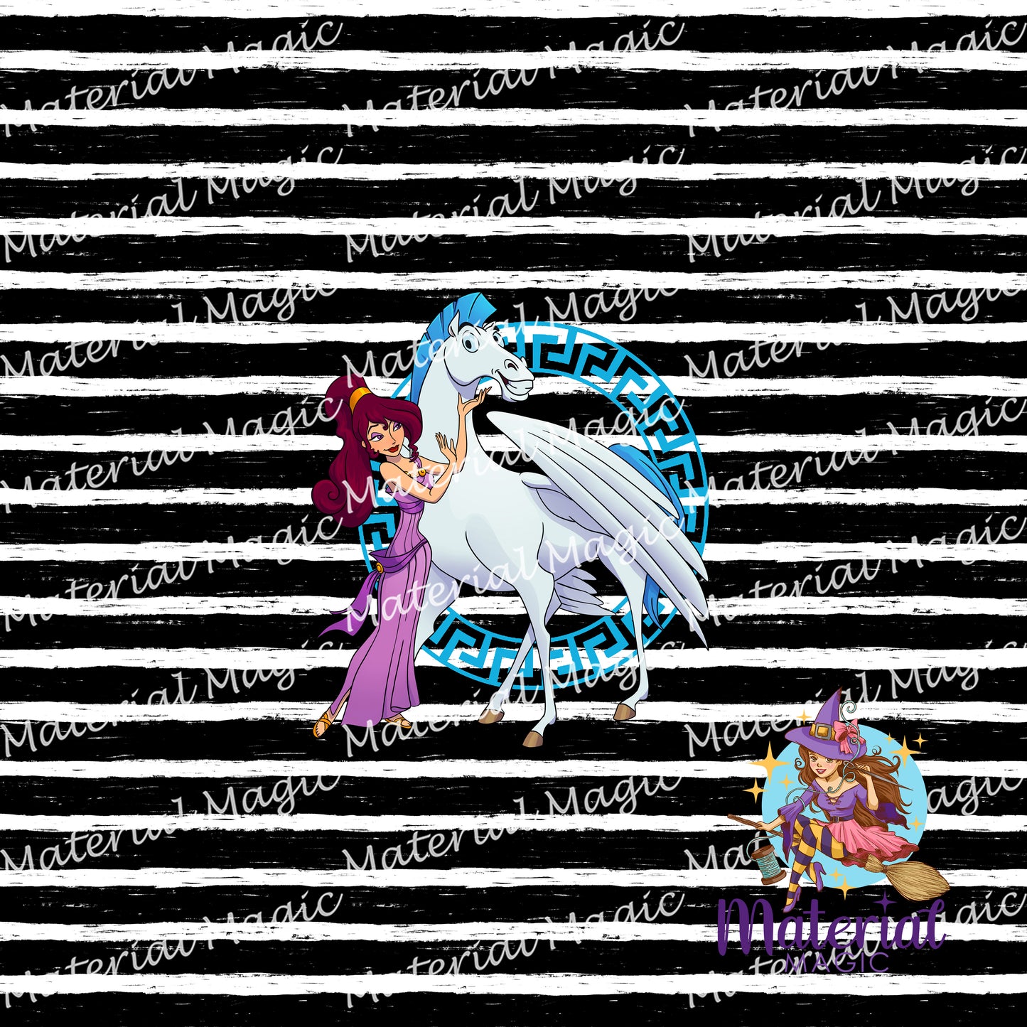 Pony Meg Grunge Lines Panel