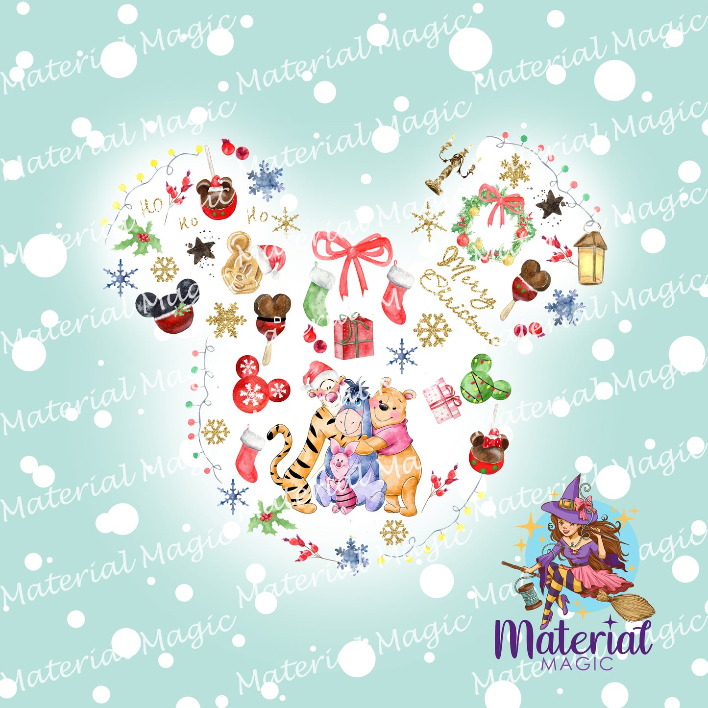 R82 Pooh Xmas Panel PREORDER