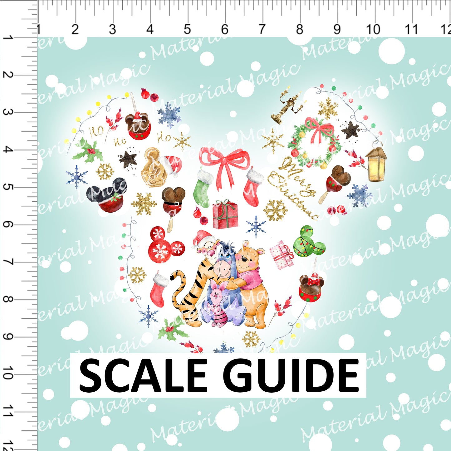 R82 Pooh Xmas Panel PREORDER