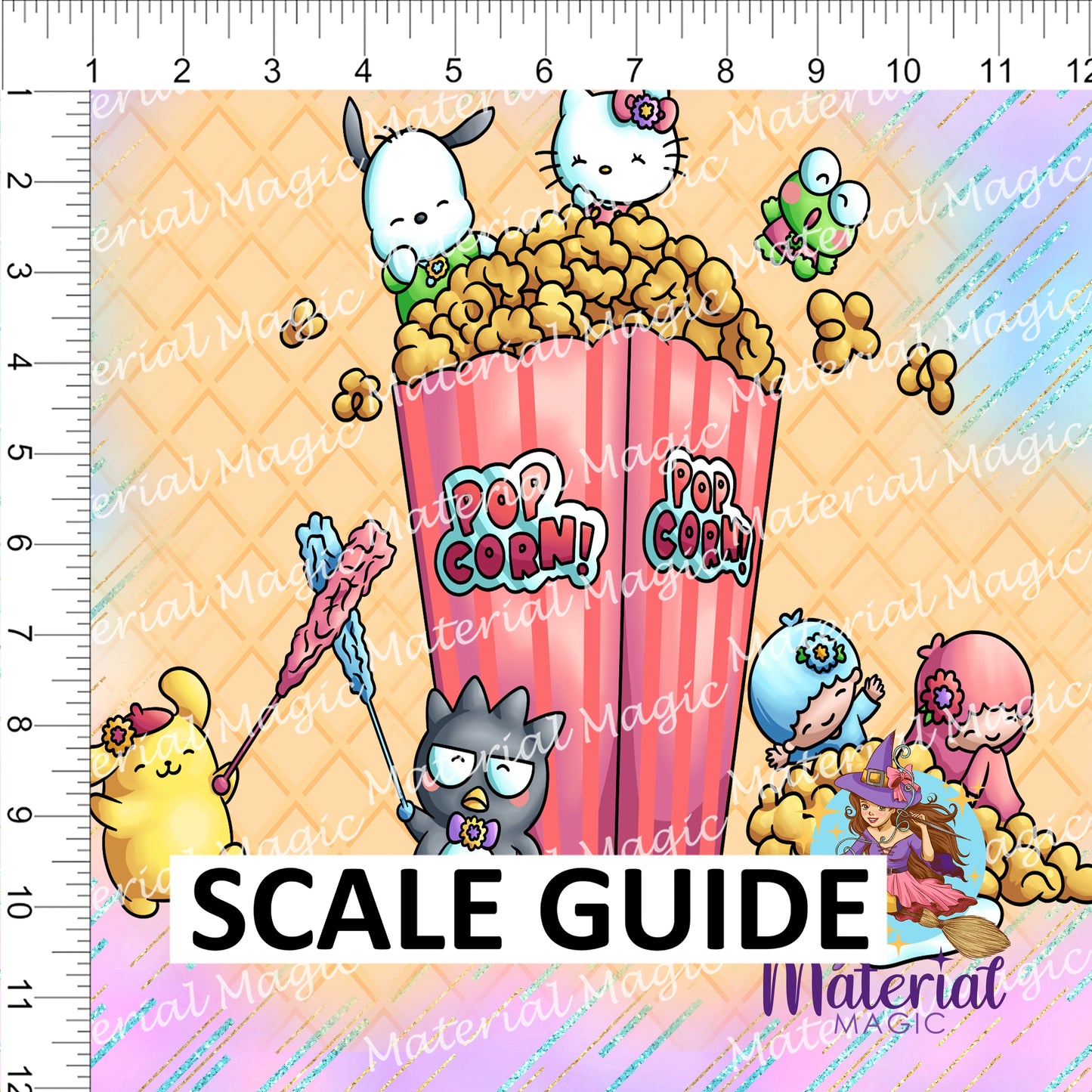 Popcorn Retro Rainbow Panel