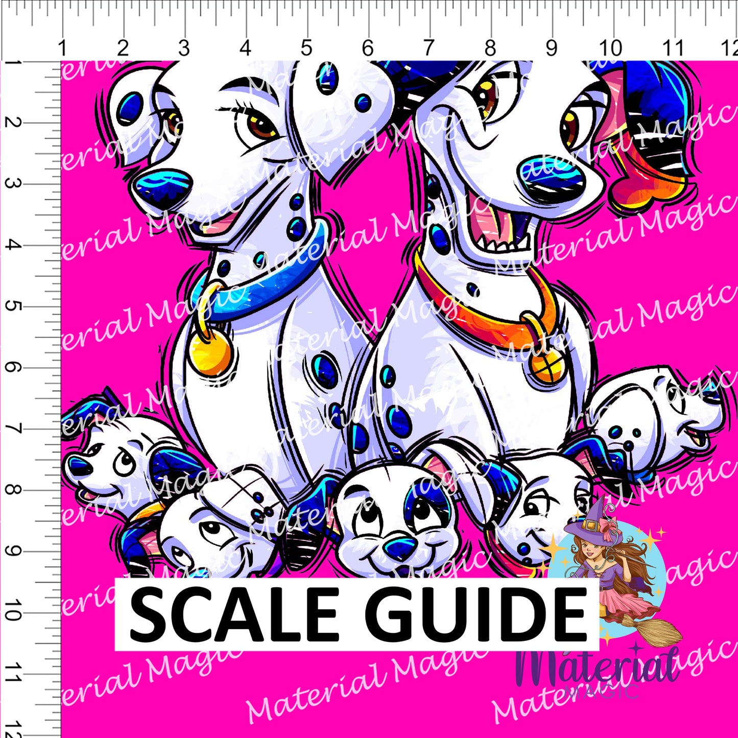 Pups Pink Panel