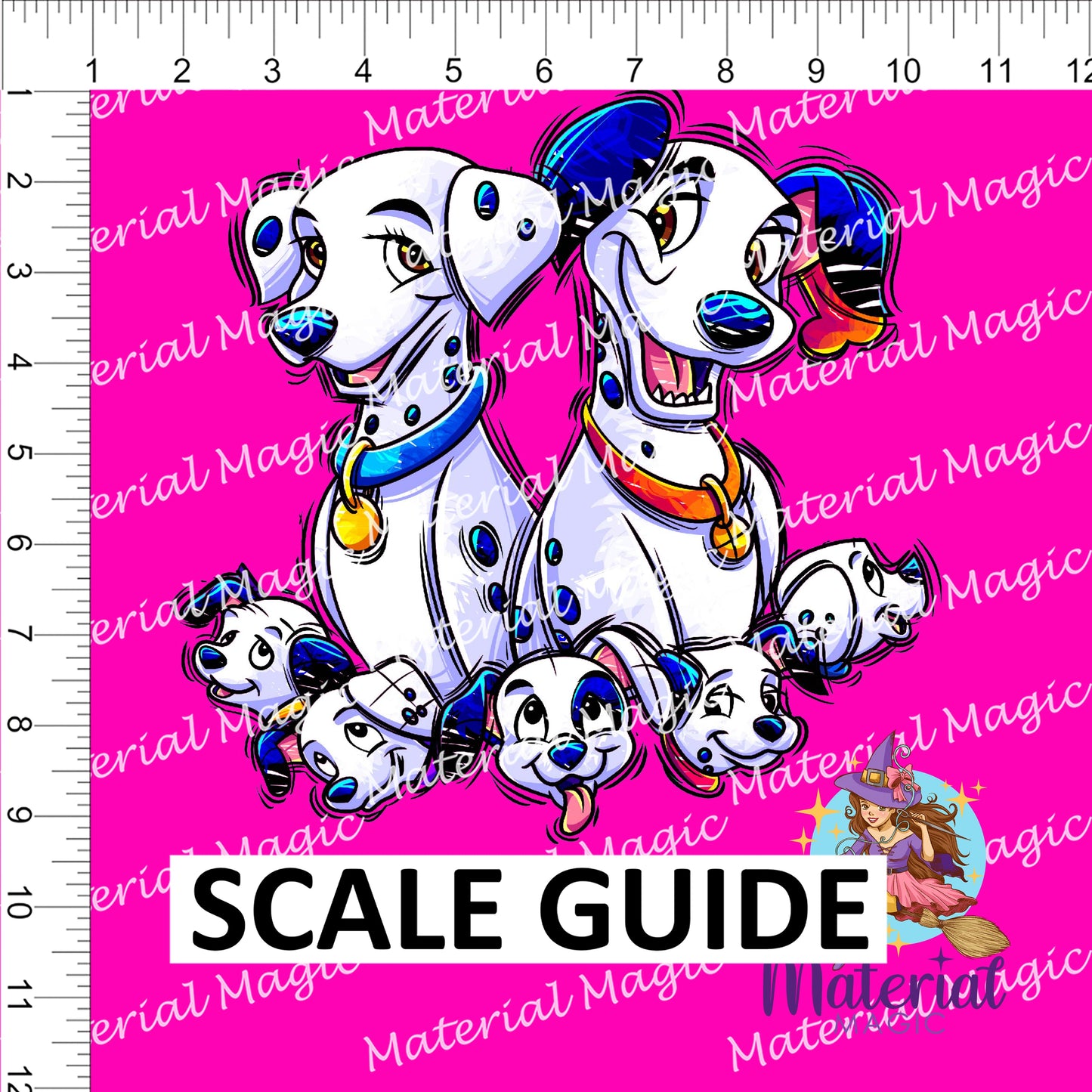 Pups Pink Panel