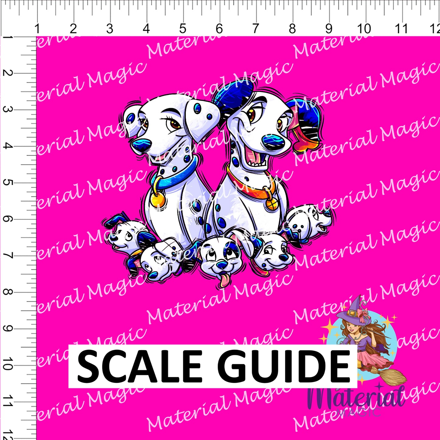 Pups Pink Panel