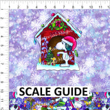 Snoopy Purple House Nappy/Undie Panel