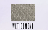 Wet Cement Adhesive Hex Polyester Ripstop 420D HALF Yard