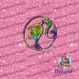 Silhouette Barbie Dark Pink Panel