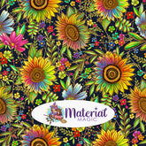 Sunflowers Bright Black Main