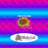 Sunflowers Bright 'Sunnyside' Blue/Pink Panel