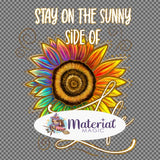 Sunflowers Bright 'Sunnyside' Blue/Pink Panel