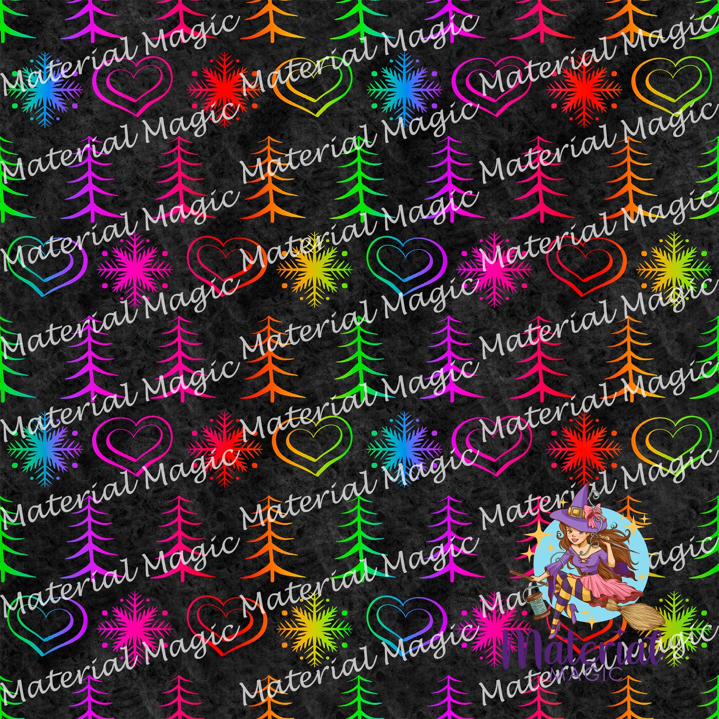 R82 WW Black Rainbow Pattern Coord PREORDER
