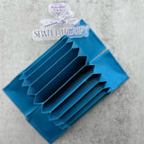 BLUE - 10 Card Slot Accordion Wallet Insert