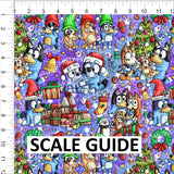 Heeler Xmas Main Purple