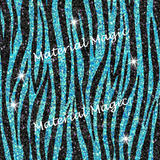 Glitter Zebra Blue