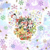 Mice Xmas Rainbow Panel