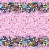 Panda Border Pink