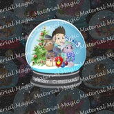 Paws Xmas Black Panel