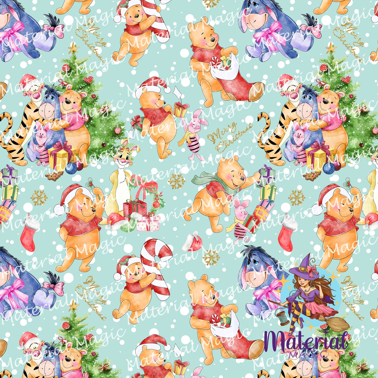 R82 Pooh Xmas Blue Snow PREORDER