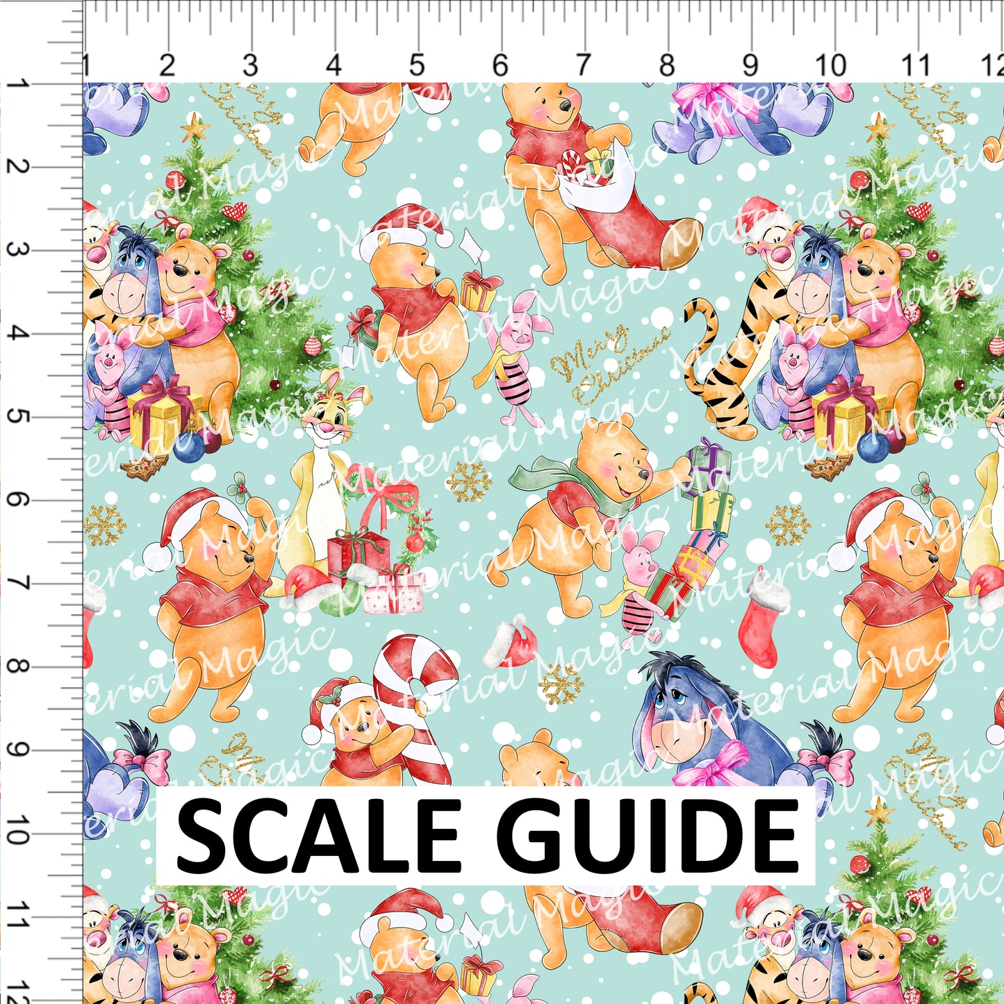 R82 Pooh Xmas Blue Snow PREORDER