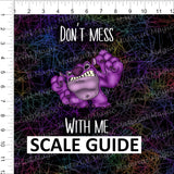 Squiggles Don't Mess Black Panel