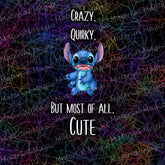 Squiggles Quirky Black Panel