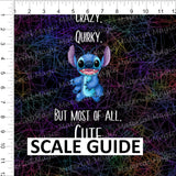 Squiggles Quirky Black Panel