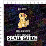 Squiggles Sandwich Black Panel