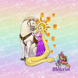 Pony Tangled Rainbow Panel